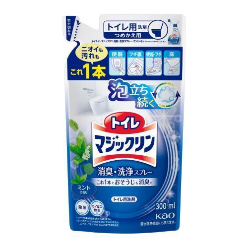Kao Magiclean น้ำยาทำความสะอาดโถส้วมกลิ่นมิ้นท์ แบบเติม 300ml