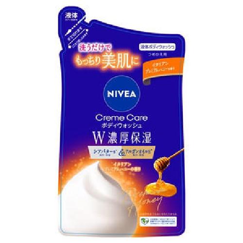 Nivea ครีมอาบน้ำ Double Moisture Italian Honey แบบเติม 340ml