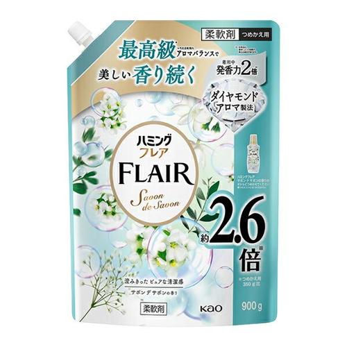 Kao Humming Flare น้ำยาปรับผ้านุ่มกลิ่นสบู่ แบบเติม 900g