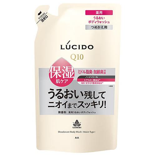 Mandom Lucido เจลอาบน้ำระงับกลิ่นกายให้ความชุ่มชื้น แบบเติม 380ml