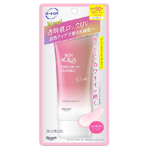 Rohto Skin Aqua Tone Up UV Essence สีชมพู 70g