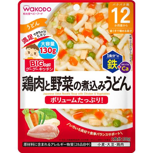 Wakodo Baby Food BIG Goo Goo Kitchen อุด้งไก่ผัก 12 เดือน 130g